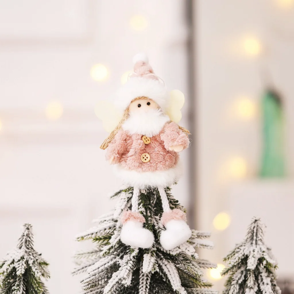 D-Cute Angel Doll Рождественское украшение для девочек Детская игрушка подвесная подвеска Рождественская елка подвесное украшение для дома navidad
