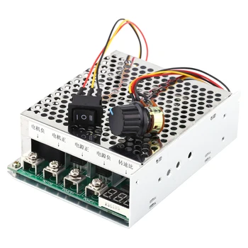 

PWM DC Motor Speed Controller DC 10-55V Digital Display 0~100% Adjustable Drive Module Input MAX 60A 12V 24V 36V 48V