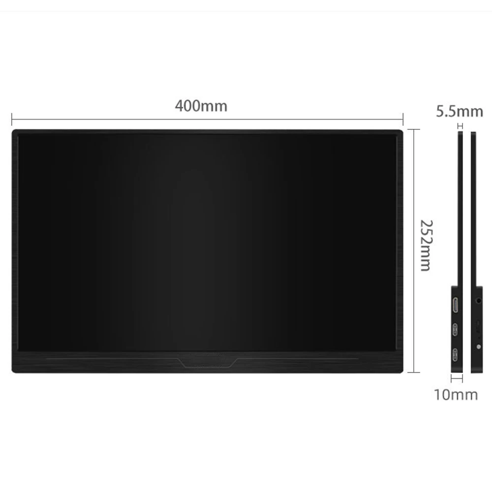 Портативный компьютерный монитор 17 3 дюйма 4K HDMI для ПК ноутбука телефона HDR