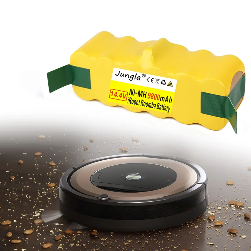 Jungla высокое Ёмкость 9800 мА/ч, 14,4 V Батарея для iRobot Roomba пылесос 500 530 540 550 620 600 650 700 780 790 870