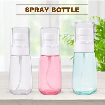 

60ML 80ML Sterilized Alcohol Dispensing Refillable Plastic Spray Bottle Mist Cosmetic Bottle With Atomizer Pump 2020