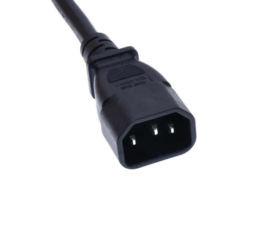 Высокое качество IEC 320 C14 штекер для 3XC13 Женский Y Тип сплиттер шнур питания до 3 x C13