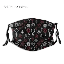 Lucifer Morningstar Decker Amenadiel Lux TV Series Mascarilla Lavable Supernatural Sigils Masque Fashion Mask With Filters
