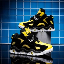 

2021 New Luxury High Top Sneakers for Boys Anti-Slip Pu Basketball Sneakers Girls Different Colors Men Sneakers Brand Shoes