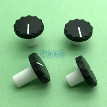 

5 Piece 19 * 18.5mm 19 * 14.5mm rubber knob half handle D-shaped inner hole 6mm potentiometer switch adjustment knob