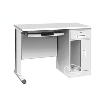 

high quality workstation used single person MDF office desk office table for stuff closed computer table with 3 storage drawer