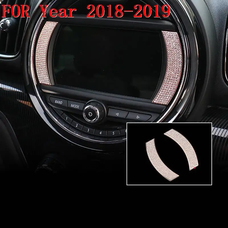 Автомобильный хромированный обновленный авто персонализированный модифицированный автомобильный Стайлинг Аксессуары Чехлы яркие блестки части 18 19 для мини F55