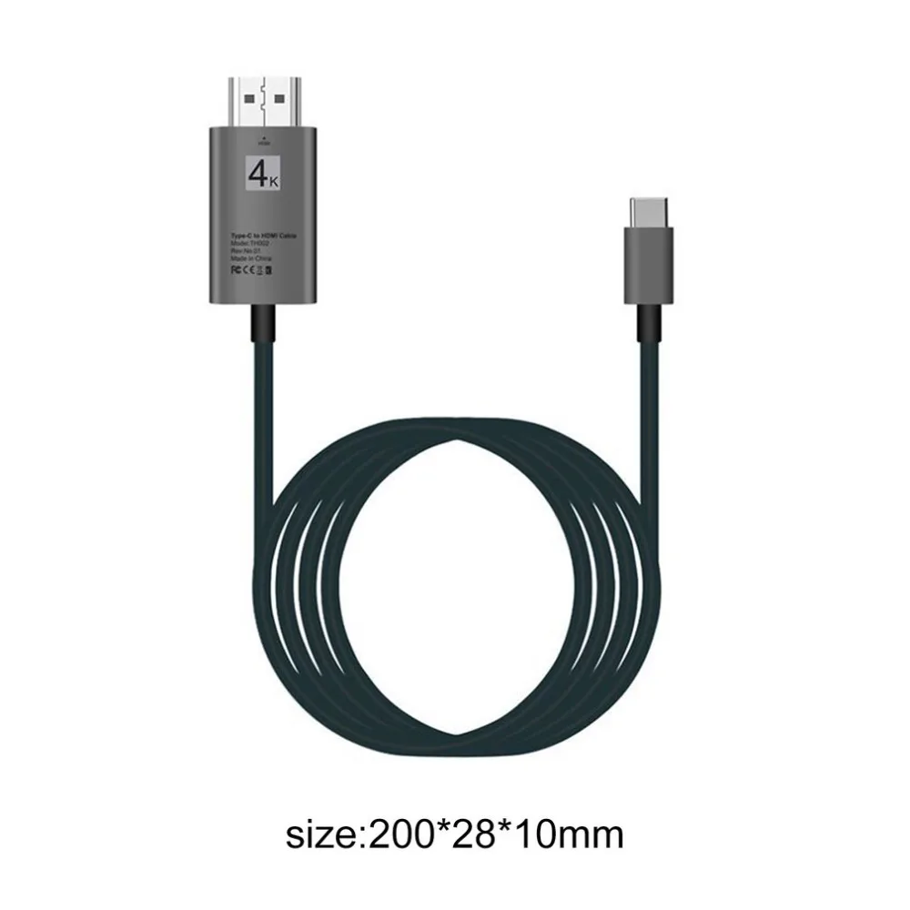 Кабель с разъемами type-C-HDMI USB 3,1-HDMI 4K для телефона и компьютера Hd