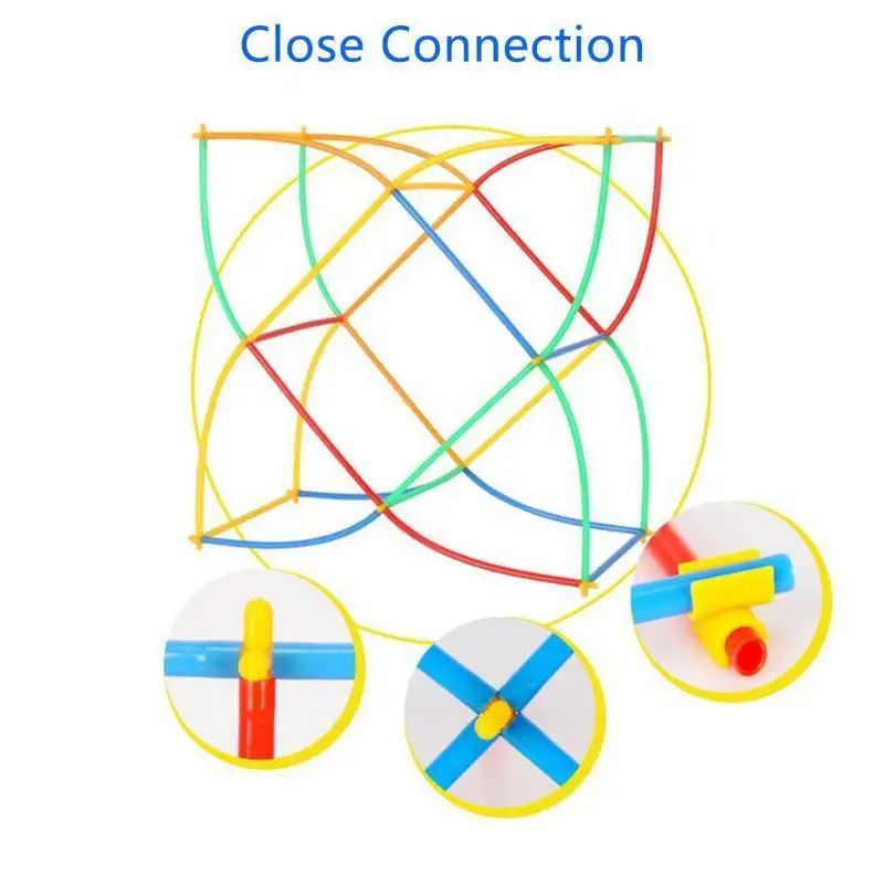4D космическая соломенная строчка Сборка строительные блоки игрушки детские развивающие соломинки игрушка соломенная сборка соломенная игрушка
