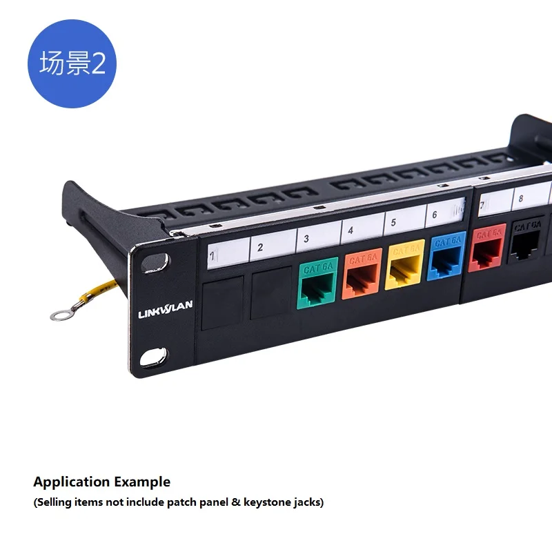 Placa Cega do Quadro de Keystone do Snap-in Painel de Remendo Branco Modular Rj45 lc sc Acoplador - Imagem 2