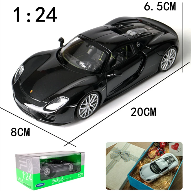 Welly 1:24 Porsche 918 spyder автомобиль сплав модель автомобиля Моделирование Украшение
