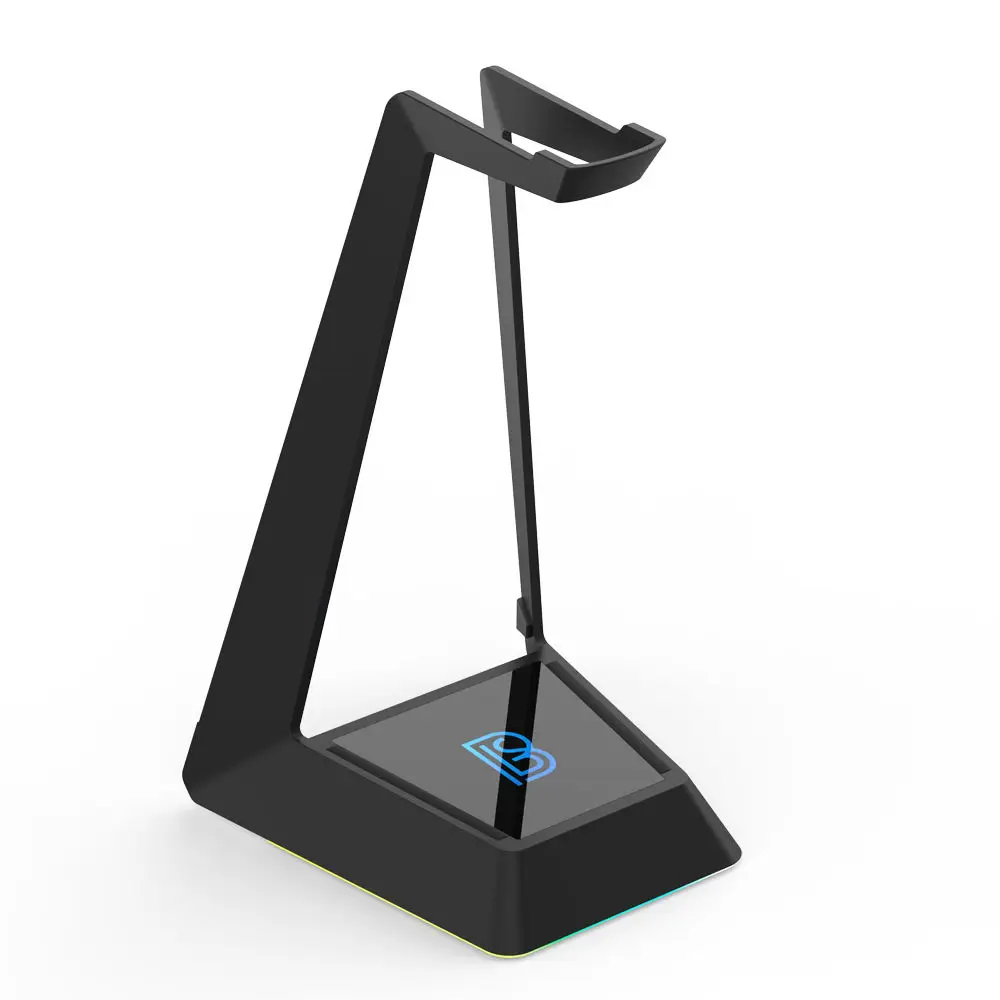 2020 New Headset Stand Headphone Holder RGB Light Base Includes USB HUB Function Multi Game Wireless Charging Best Seller