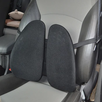 

Car Seat Lumbar Supports Cushion Breathable Comfortable Pillows Relief Vertebral Pain for Auto Office Home Chair with Cover