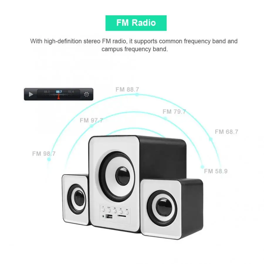 SADA D-230 мини стерео Проводная Колонка Настольный ПК компьютер bluetooth динамик TF/FM/диск bluetooth динамик
