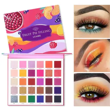 

UCANBE Eyeshadow Pallete Filling Eye Shadow Palette Makeup Kit Vibrant Bright Glitter Shimmer Matte Shades Pigment 30 ColorsTSLM