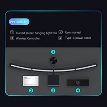  LYMAX Curved Screen Bar Monitor Light With RGB Backlight Screen Hanging Lamp Smart Eye Protection Energy-saving Sound Control 