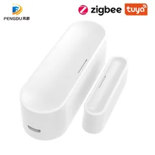 

ZigBee Smart Door Window Sensor Home Security,SmartLife Tuya APP Remote Control,Alexa Google Home Voice Contorl, Hub Required