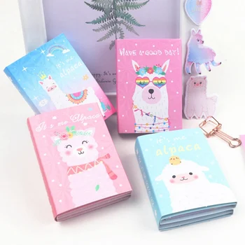 

New Memo Pad Cartoon Cute Alpaca Goat Sticky Notes Multi Folding Writing Pads Label Mark Kawaii Stationery School Supply