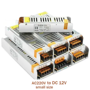 

AC 220V TO DC12V LED Driver Adapter Lighting Transformers Power Supply 5A 10A 20A 30A 60/120/180/250/360W for Led Strip Light