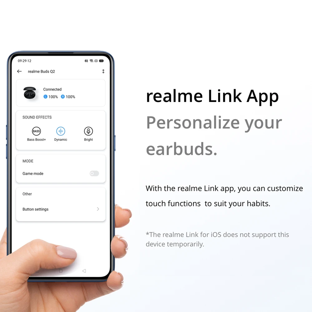 Realme Buds Q2 Earbuds Bt5.0 Wireless 