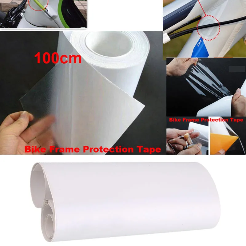 Bike Accessories Anti-Scratch Case Cover Bicycle Cycling 100cm Protector Sticker Frame Frame Frame Transparent Decal