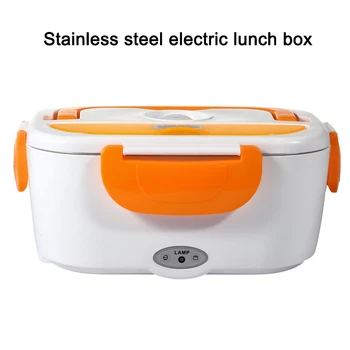 

Portable Electric Heating Stainless Steel Lunch Box Home Car Dual Use Rice Box Food Warmer Best Price