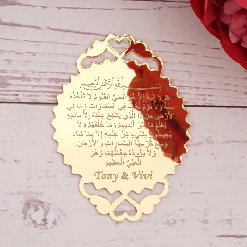  10pcs Personalized Wedding Guest Gifts Custom Acrylic Mirror Tags Invitation Card Birthday Party De - 4.00002E+12