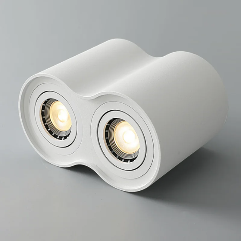 С регулируемой яркостью вращающийся 360 ° светодиодный вниз светильник s 7W 10W COB светодиодный точечные потолочные светильники GU10 светильник источник светодиодный фоновые светильники Освещение в помещении
