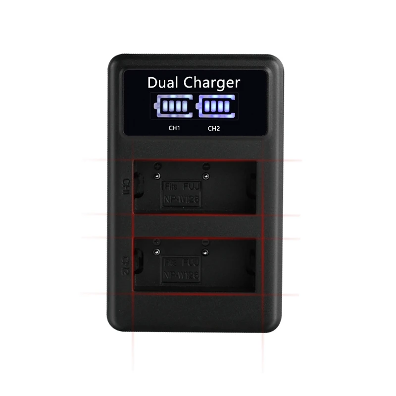 Mamen 3 шт. 1800 мАч для NP-W126 NP W126S NP W126 Fujifilm батарея для цифровой камеры+ USB lcd двойное зарядное устройство для Fuji HS30EXR HS33EXR X