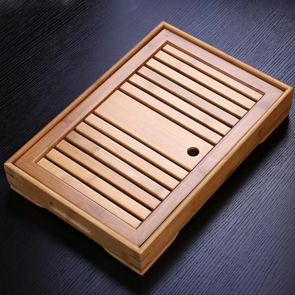 Bamboo Tea Table Tray Chinese Gongfu Tea Table Tray for Kungfu Tea 