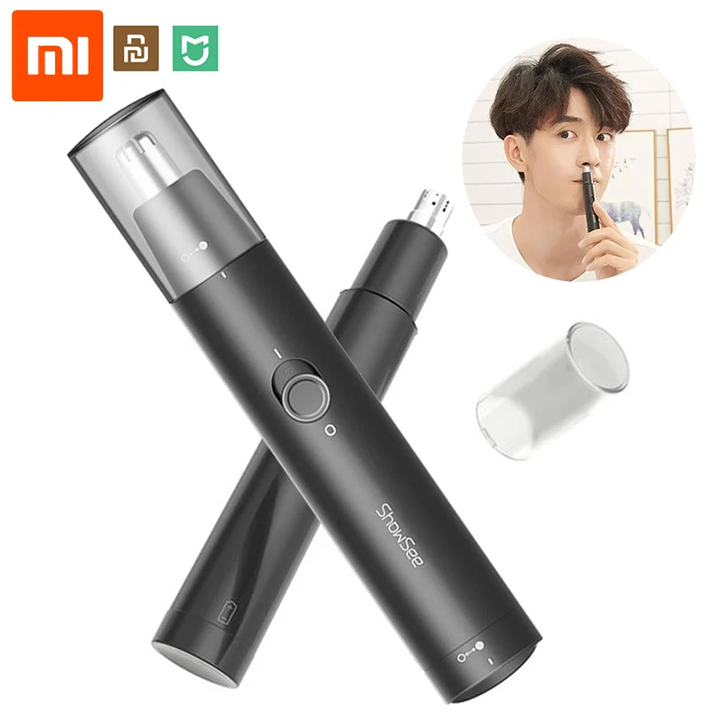 Оригинальный Xiaomi Youpin ShowSee Электрический триммер для волос в носу съемный