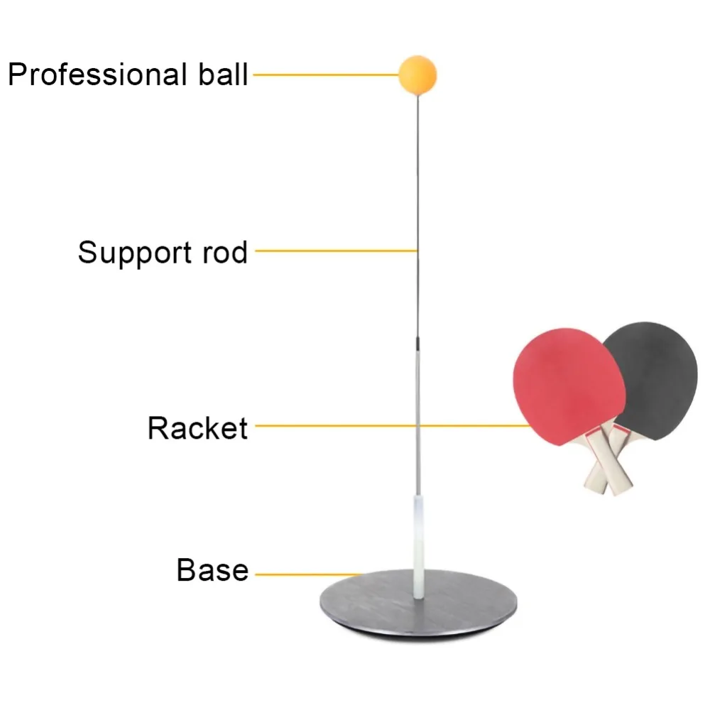 Новая Эластичность для детей и взрослых, настольный теннис, тренировочный тренажер с мягким валом для пинг-понга, тренировочная машина для