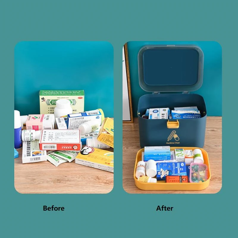 Home Care Medicine Cabinet Plastic Storage Boxes Rectangle Storage Box  Portable And Fashion Color Storage Boxes & Bins - AliExpress