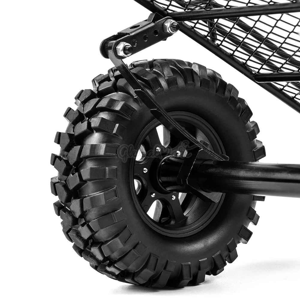 Metal Hitch Mount Trailer Simulation Trailer For RC Rock Cralwer Car Axial SCX10 Traxxas TRX4 TAMIYA CC01 D90 Cars Hopper (3)