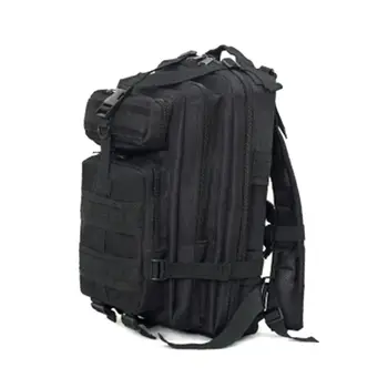 

30L Tactical Backpack Army Trekking Rucksack Camo Bag For Hiking Camping Comfort ventilation Nylon Black