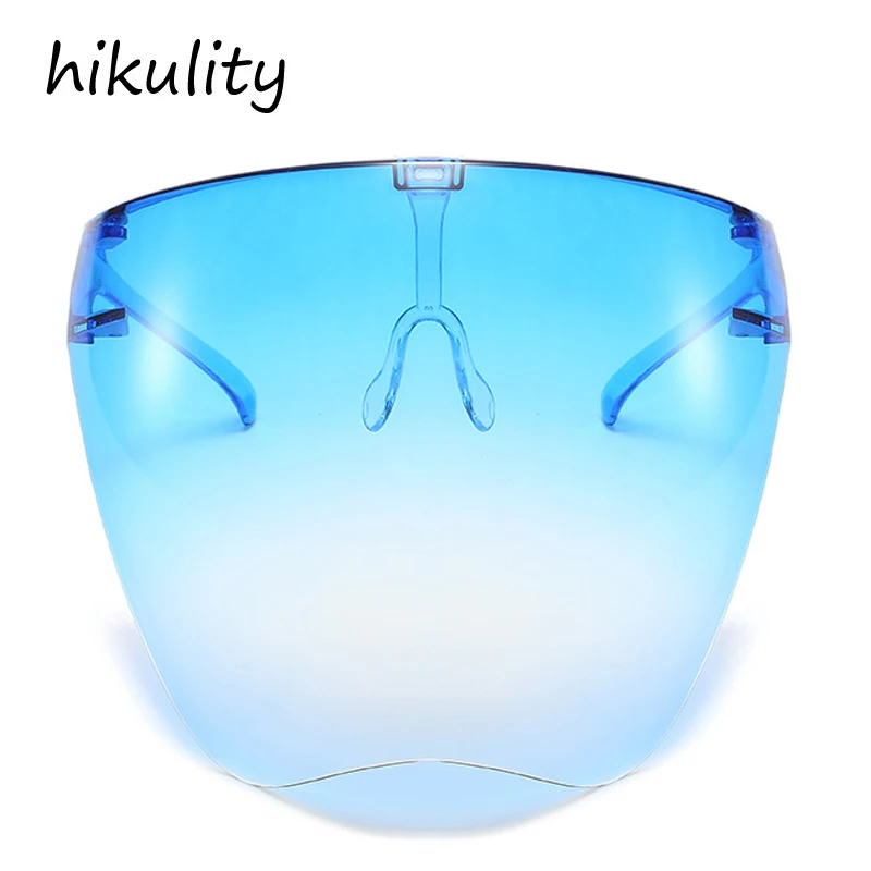 big frame sunglasses Super Big One Piece Face Mask For Women And Men New Fashion Unique Oversized Party Eyewear Female Sexy Cool Gradient Sun Glasses rectangle sunglasses Sunglasses