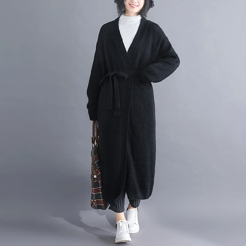 Long knitted cardigans for women 2020 autumn