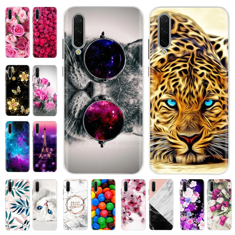 Phone Case For Xiaomi MI A3 Printed Soft tpu silicone Back Cover Bumper Lite Coque Protective Shell Fundas | Мобильные телефоны и