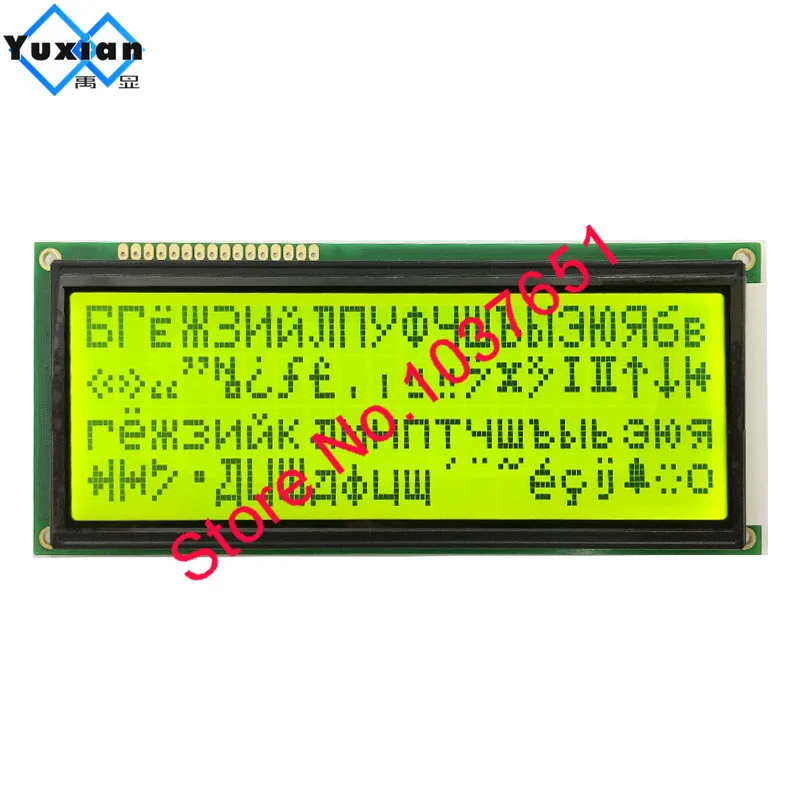 LCD Screen Replacement Lcd Dispaly 2004 20*4 Russian Cyrillic Font Big Large Size Blue Green 5V 146*62.5mm LC2042 WH2004L1pcs