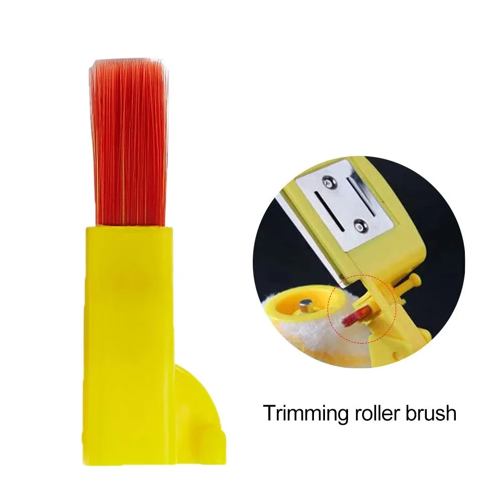 5pcs/set Multifunctional Clean-Cut Paint Edger Roller Brush Safe Tool For Wall Ceiling Yellow Hand-held Home Room Indoor Outdoor roller brushes