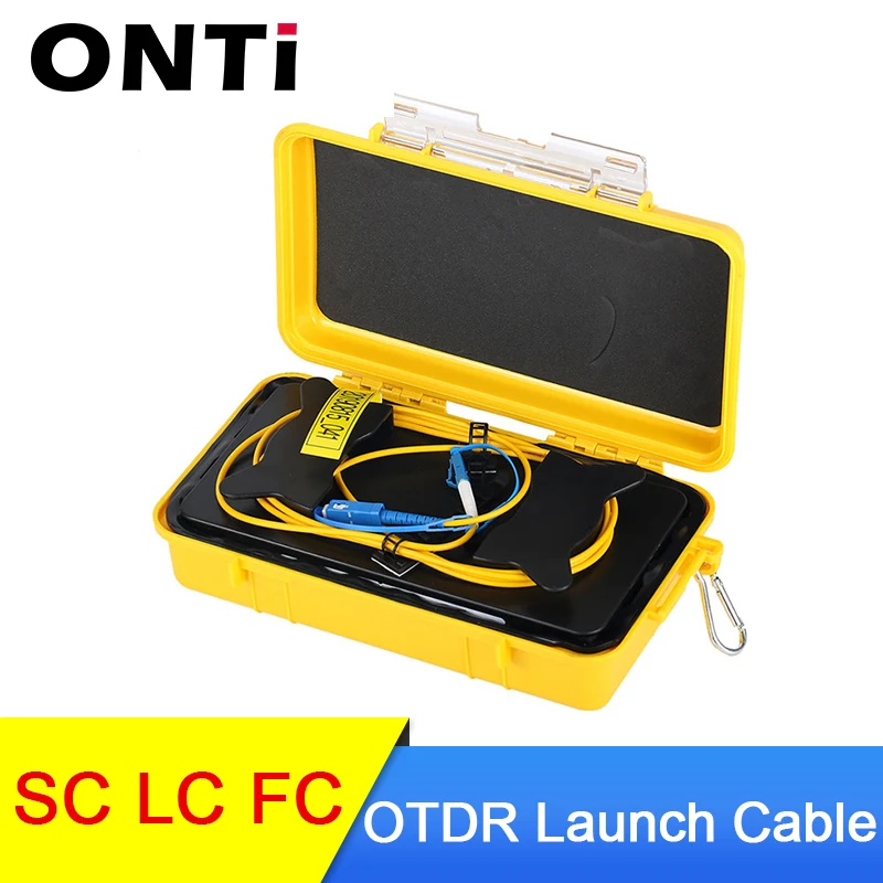 ONTi SC/UPC-SC/APC OTDR Dead Zone Eliminator, волоконные кольца, волоконно-оптический OTDR launch Cable Box 1 км SM 1310/1550 нм
