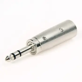 

1 PC Microphone Transform Adapter 3-Pin XLR Male Jack to 1/4" 6.35mm Stereo Cable Microphone Mic TRS Adapter Connector