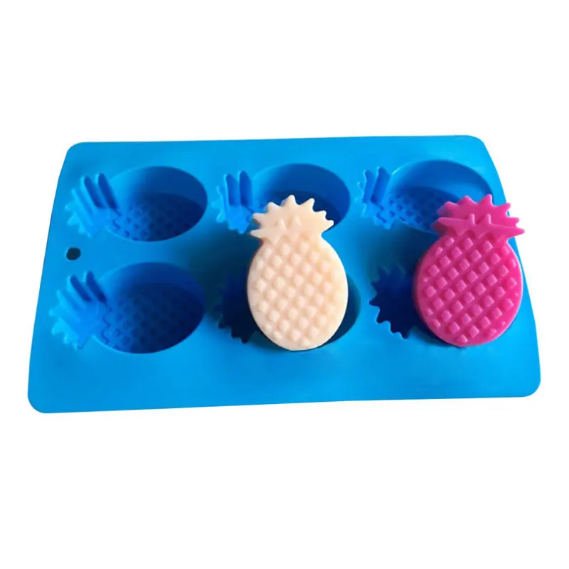 Fruit Pineapple Silicone Soap Clay Mould Cake Decorating Supply DIY Chocolate Fondant Pudding Ice Cream Tray Molds Baking Tool