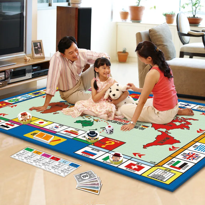 

2567 Double-Sided Aeroplane Chess + Rich Game Toy Huaying Extra-large Aeroplane Chess Rug Game Mat