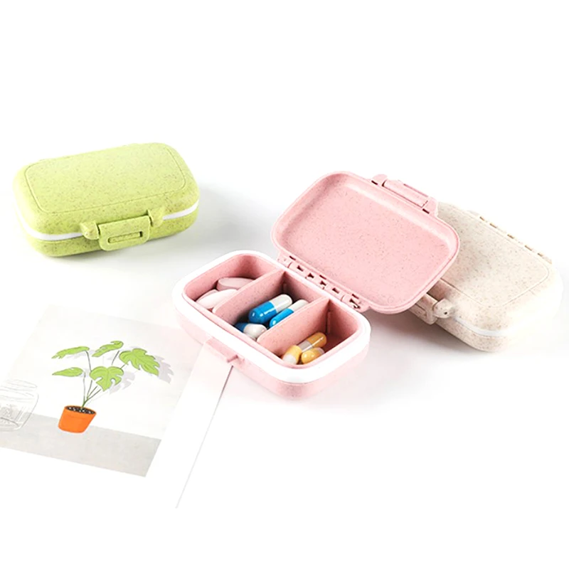 1PC 3 Grids Pill Box Mini Weekly Tablet Pill Medicine Box Holder Storage Organizer Container Case Pill Box Splitters Travel