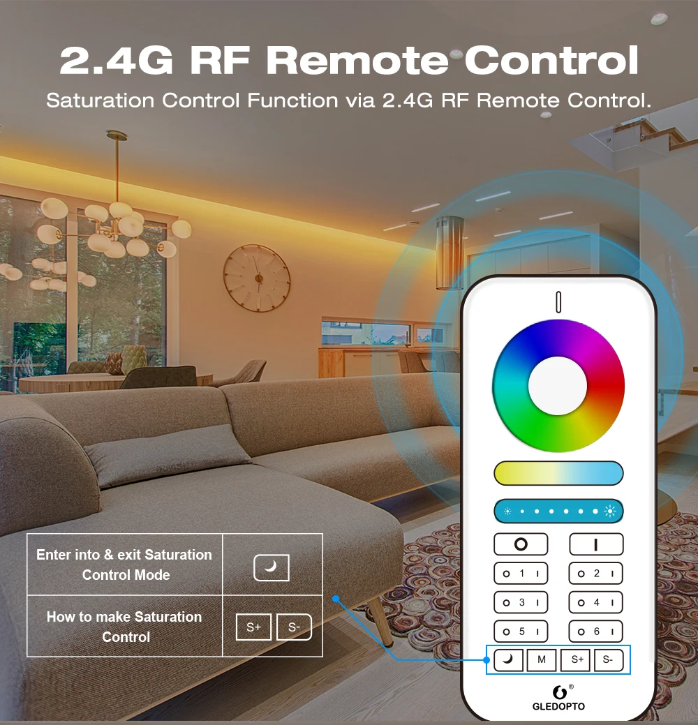 Светодиодный мини-контроллер Gledopto Zigbee 3,0 для умного дома, 5 в 1 ...