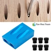 Oblique Hole Locator Drill Bits Woodworking Pocket Hole Jig Kit 15 Degree Angle Drill Guide Set Hole Puncher DIY Carpentry Tools ► Photo 2/6