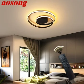 

AOSONG Led Ceiling Lights Round Fixtures with Remote Control 3 Colors Brightness Adjustable and Dimmable For Home
