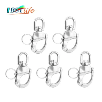 

5PCS SS316 Swivel snap Shackle Quick Release Boat Anchor Chain Eye Shackle Swivel Snap Hook for Marine Architectural