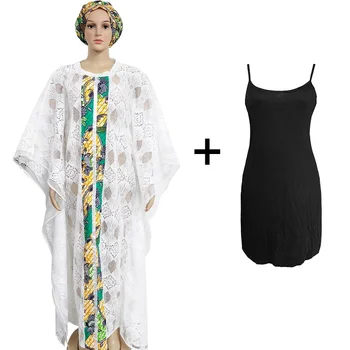 

2020 new summer elegent african women o-neck lace plus size long dress